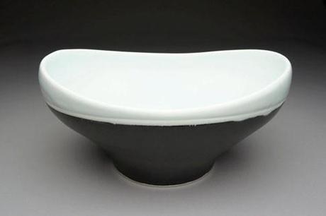 black and white ceramic fruit bowl etsy