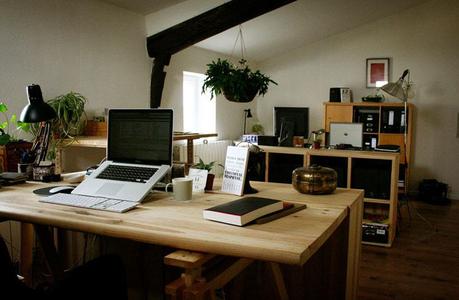 The home office/studio of one of my favorite graphic designers/bloggers