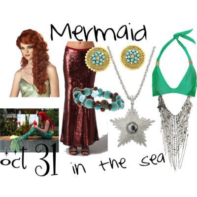 Halloween Costume - Mermaid in the Sea