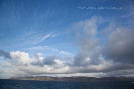 Landscape photo - turbulent clouds over Mull, Scotland
