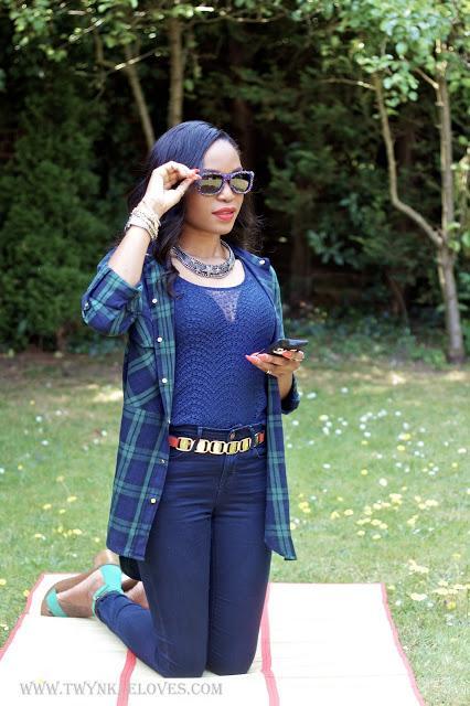 Today I'm Wearing: Blue, Green & Me Today I'm Wearing: Blue, Green & Me