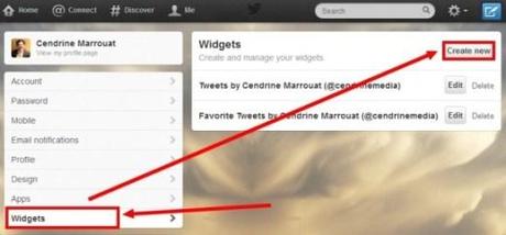 Twitter widget