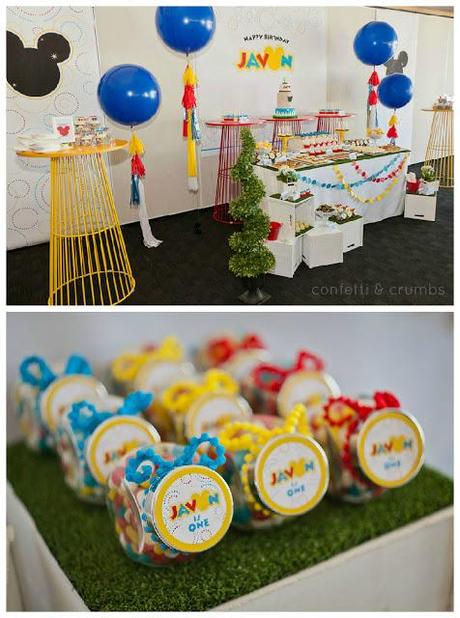 Mickey Mouse Themed First Birthday by Confetti & Crumbs