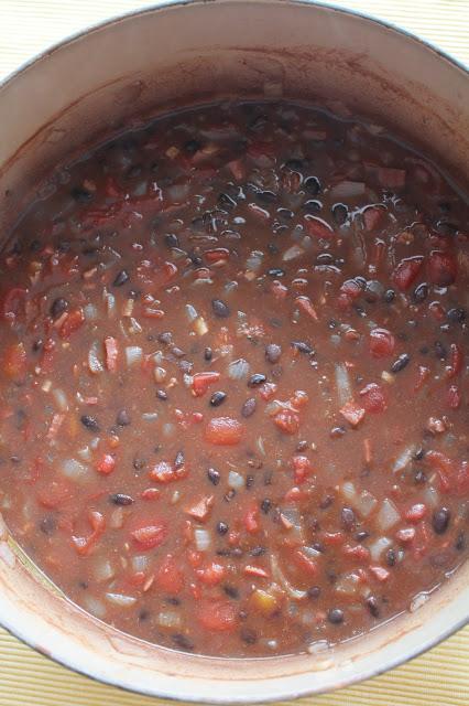 I'm Baaaack! Black Bean Soup with Creamy Cilantro Lime Dollop