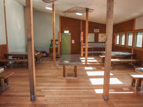 interior of bert nichols hut overland track