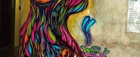 Mesmerizing Graffiti GIF of “Hypnocat”