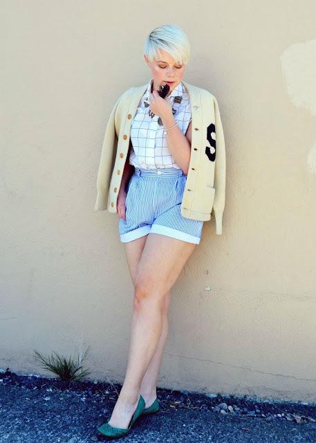 seattle, preppy, lifestyle, summer fashion, vintage, blonde, in style, high waisted, pastels