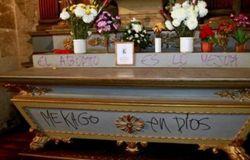 SideAltarInCathedralofSantiagoDesecrated