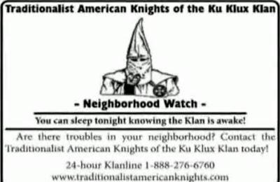 KKK Starts Neighborhood Watch Program In Area With Growing Black Population (Video and Photos)