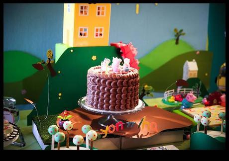 Peppa Pig themed Birthday party for her two adorable twins by Supriya