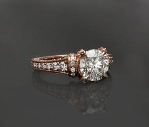 Rose Gold Custom Engagement Rings
