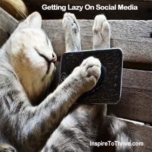 lazy social media