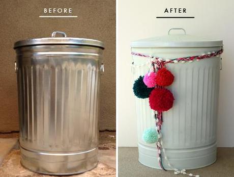 Furniture makeover: trash can