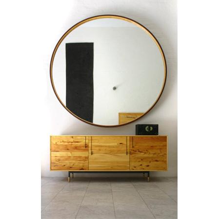 leather mirror product design