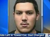 Truck Tows Away Children, Father Gets Charged With Child Abandonment (Video)