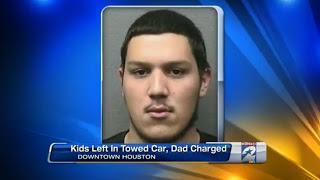 Tow Truck Tows Away Children, Father Gets Charged With Child Abandonment (Video)