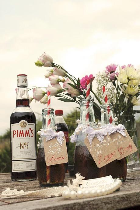 Pimms personalised labels
