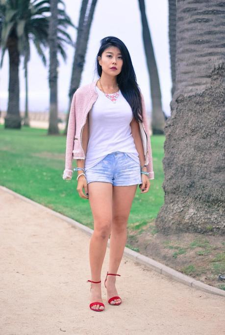 {GBF Style How To} Dressing up a White Tee and Denim Shorts {GBF Style How To} Dressing up a White Tee and Denim Shorts