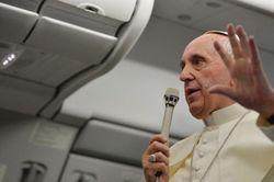 Popefrancisonplane