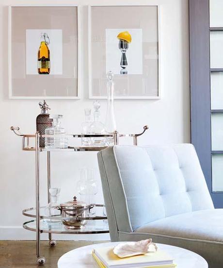 Simone Design Blog||Entertain in Style with a Bar Cart||www.simonedesignblog.com