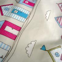 Wipe Easy Tablecloths Beach Hut Pink fabric Competition – #Win an Oilcloth tote bag with Wipe Easy Tablecloths