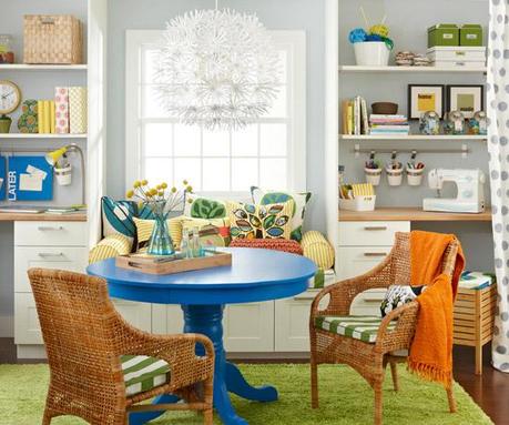 Using bold, bright furniture