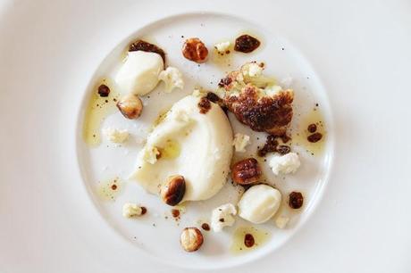 Cauliflower cream with hazelnuts & truffle vinaigrette #103