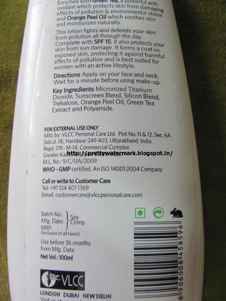 VLCC Daily Protection Lotion SPF 15-Review