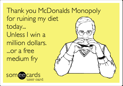 Wisecracking Wednesday: McDonald’s Monopoly Frenzy