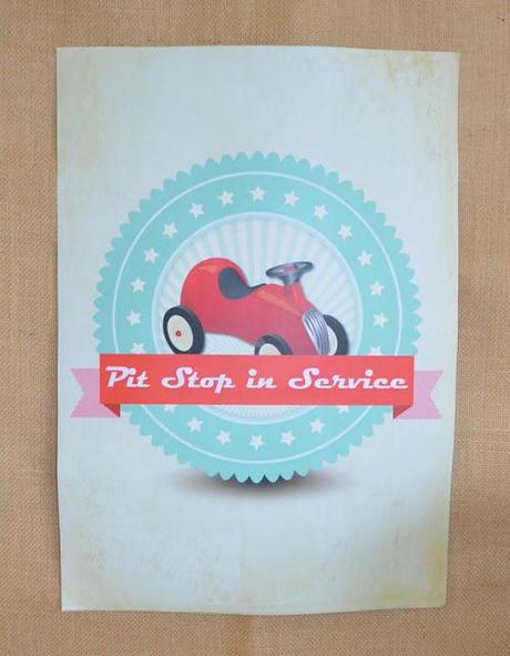 Vintage Car Racing Party by Little Dimple Designs