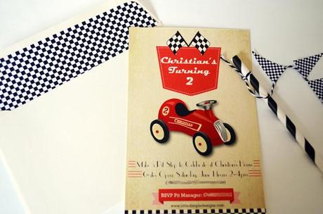 Vintage Car Racing Party by Little Dimple Designs