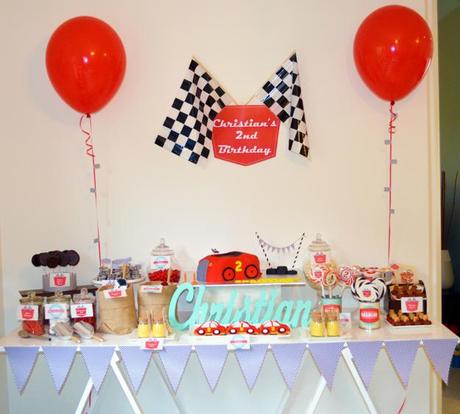 Vintage Car Racing Party by Little Dimple Designs