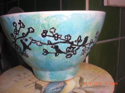 My finished painted bowl ....