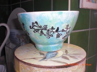 My finished painted bowl ....