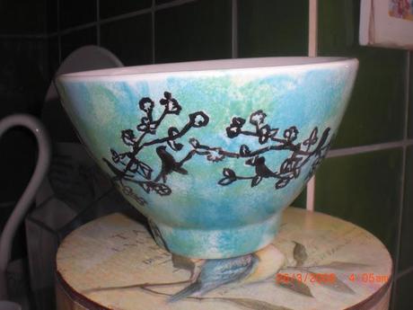 My finished painted bowl ....