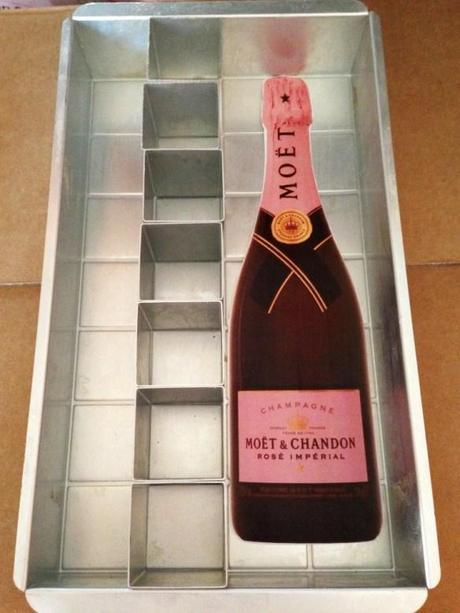 moet & chandon champagne bottle cake recipe adjustable size ink