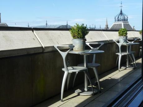 tower restaurant edinburgh sunny terrace with a view bistro tables afternoon tea review