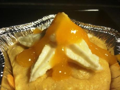 mango coulis on star iced cupcake vanilla buttercream orange summer fruit recipes