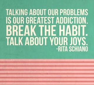 Talking About Our Problems Is Our Greatest Addiction...