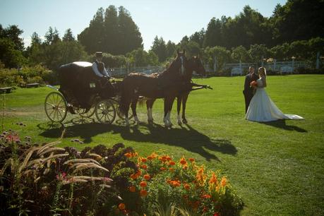 Mackinac Island Wedding with Horse Drawn Carriage