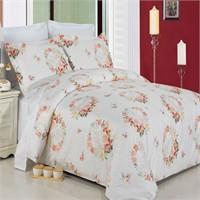 Liza Egyptian Cotton Floral 3 Piece Duvet Cover Set