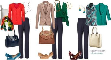 Mix-and-match work outfits
