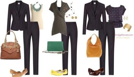 Mix-and-match work outfits