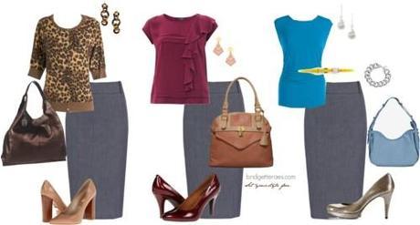 Mix-and-match work outfits