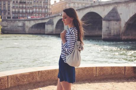 stripe jumper summer street style look 