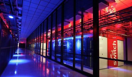 Huge data centers are the backbone of the cloud computing technologies. This photo depicts some of the colocation hosting server cabinets of the SwitchNap—the world’s largest (2.2 million square feet) operating data “campus”, situated in southern Nevada. (Credit: Switch http://www.switchlv.com/)