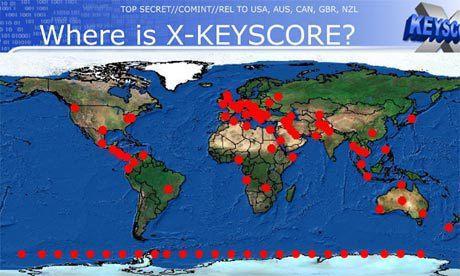 XKeyscore map