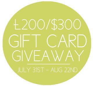 Win a £200/$300 Gift Card of Your Choice! Win a £200/$300 Gift Card of Your Choice!