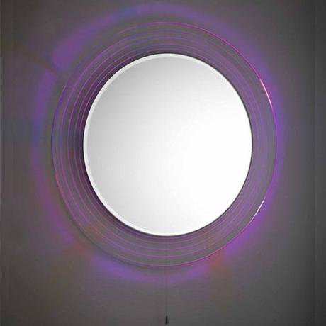 Premier LQ037 Chrome Orpheus Colour Change LED Mirror, Bathroom