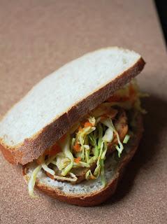 Homemade Seitan + Smoky Maple Seitan Sandwiches with Coleslaw!